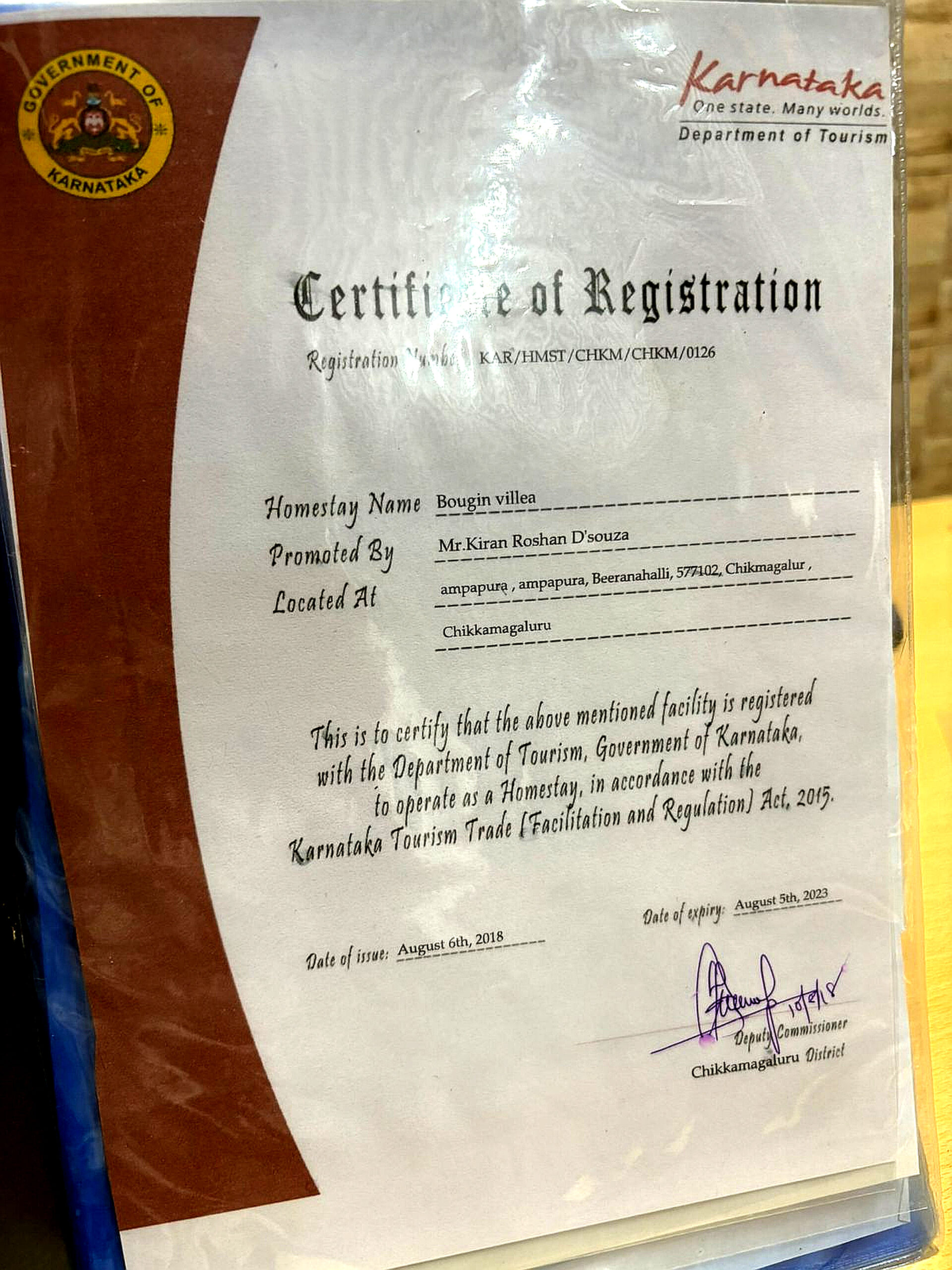 Property Registration Certificate